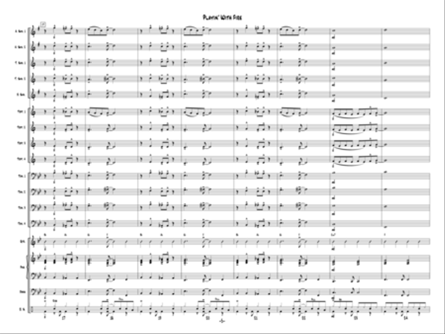 Playin' With Fire Jazz Ensemble scores gallery preview page 4