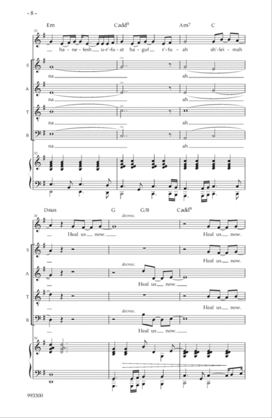 Heal Us Now Heal Us Now 4-Part scores gallery preview page 6