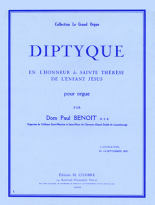 Book cover for Diptyque en l'honneur de Sainte Therese