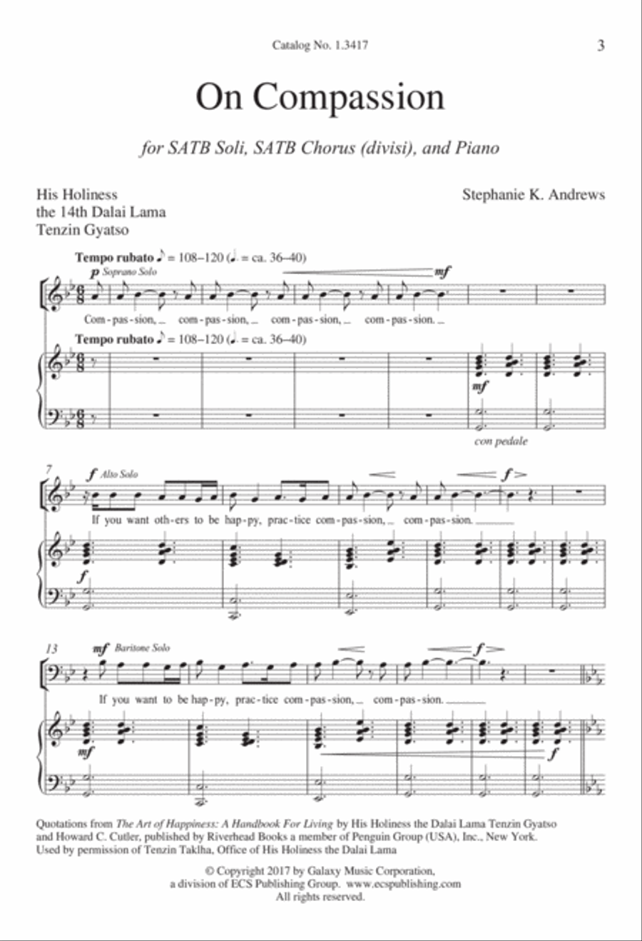 On Compassion Divisi scores gallery preview page 2