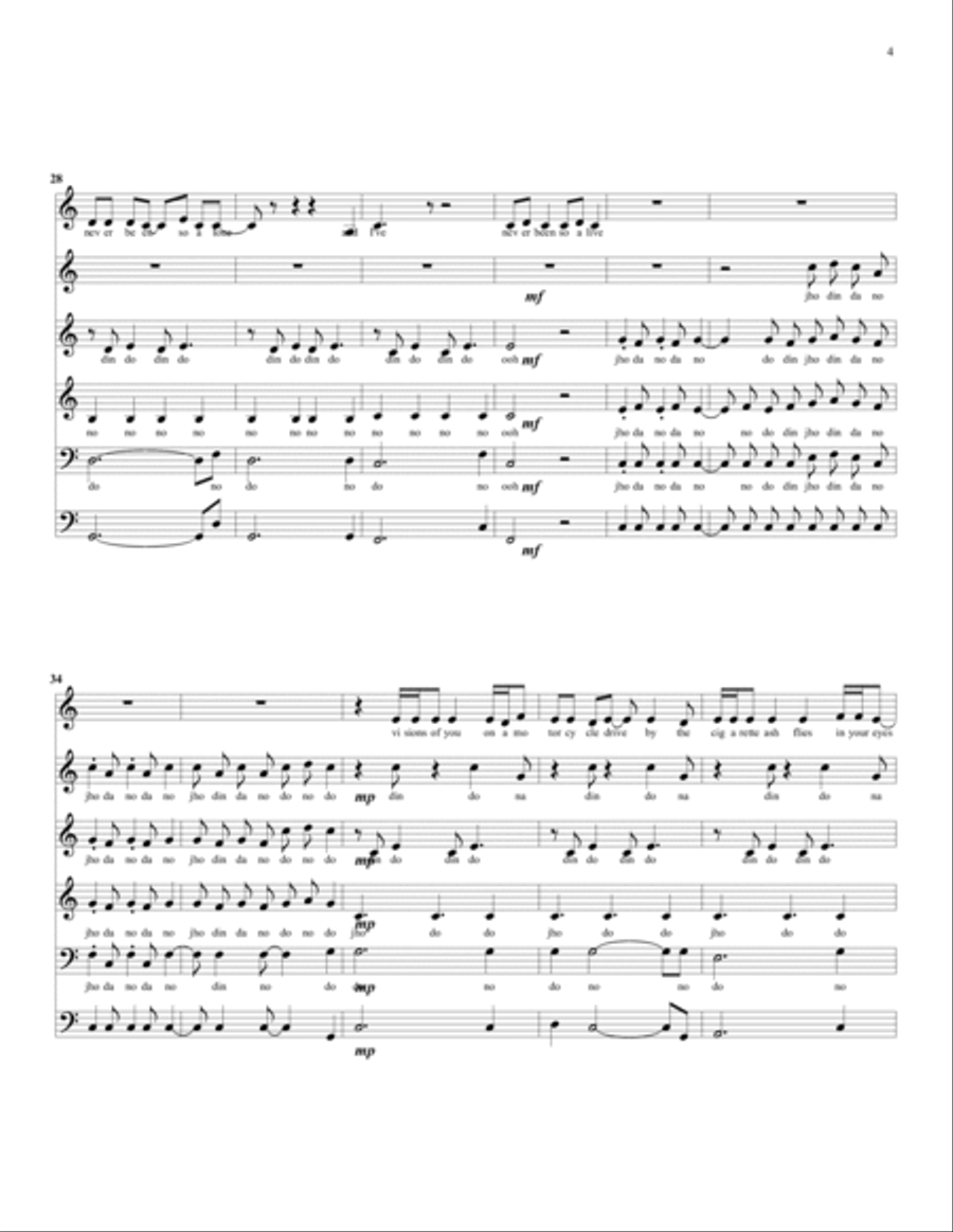 Motorcycle Drive By 4-Part scores gallery preview page 4