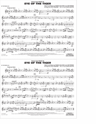 Eye Of The Tiger (arr. Scott Boerma) - Bb Tenor Sax
