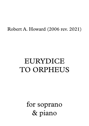 Eurydice to Orpheus