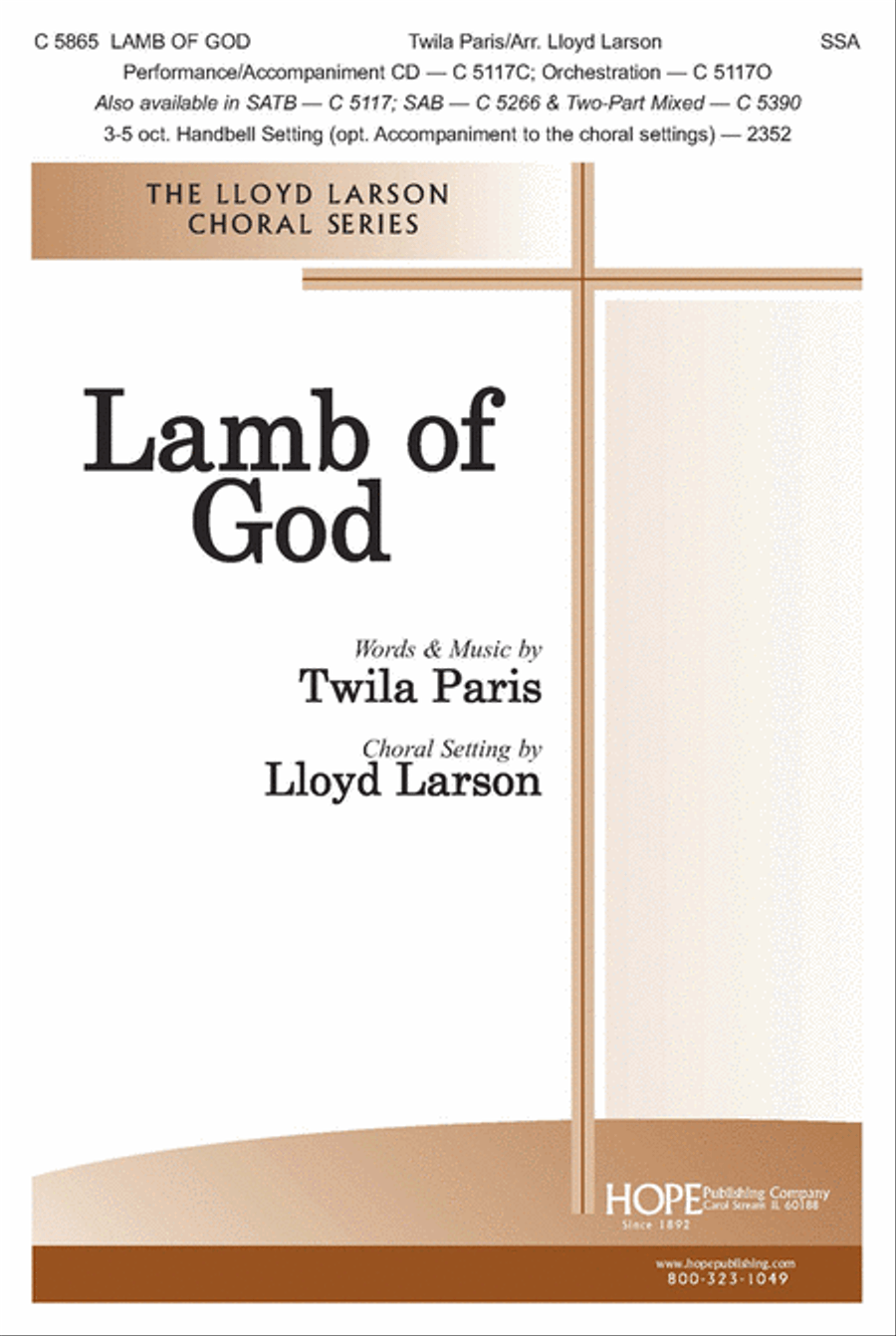 Lamb of God SSA scores gallery preview page 1