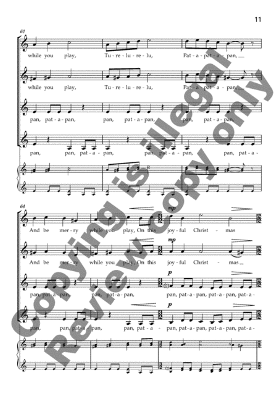 Pat-a-pan SSAA scores gallery preview page 12