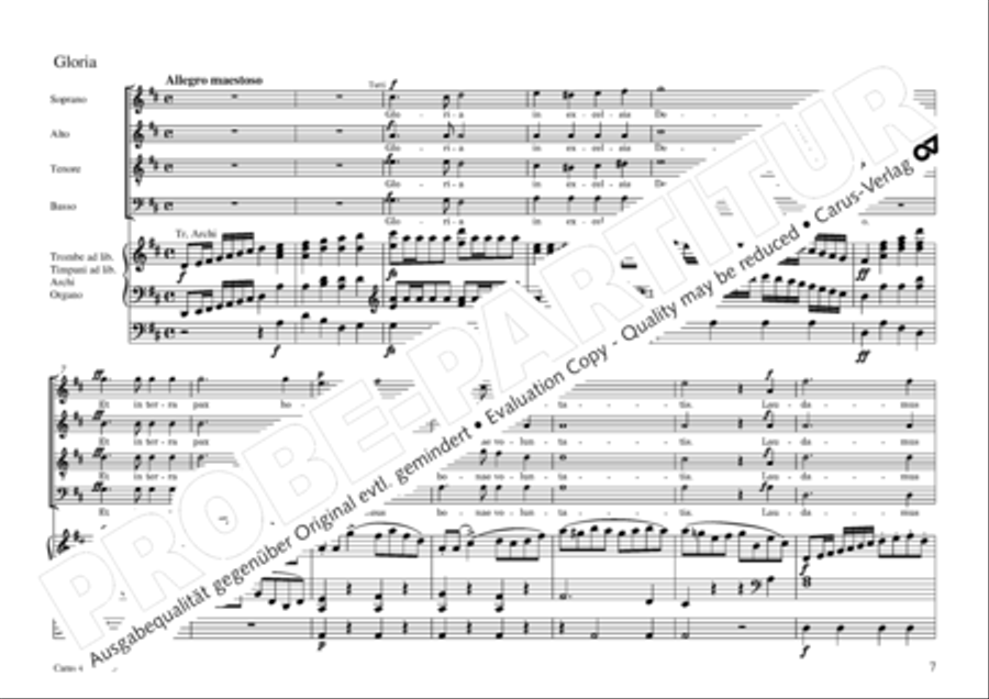 Mass in G Major 4-Part scores gallery preview page 10