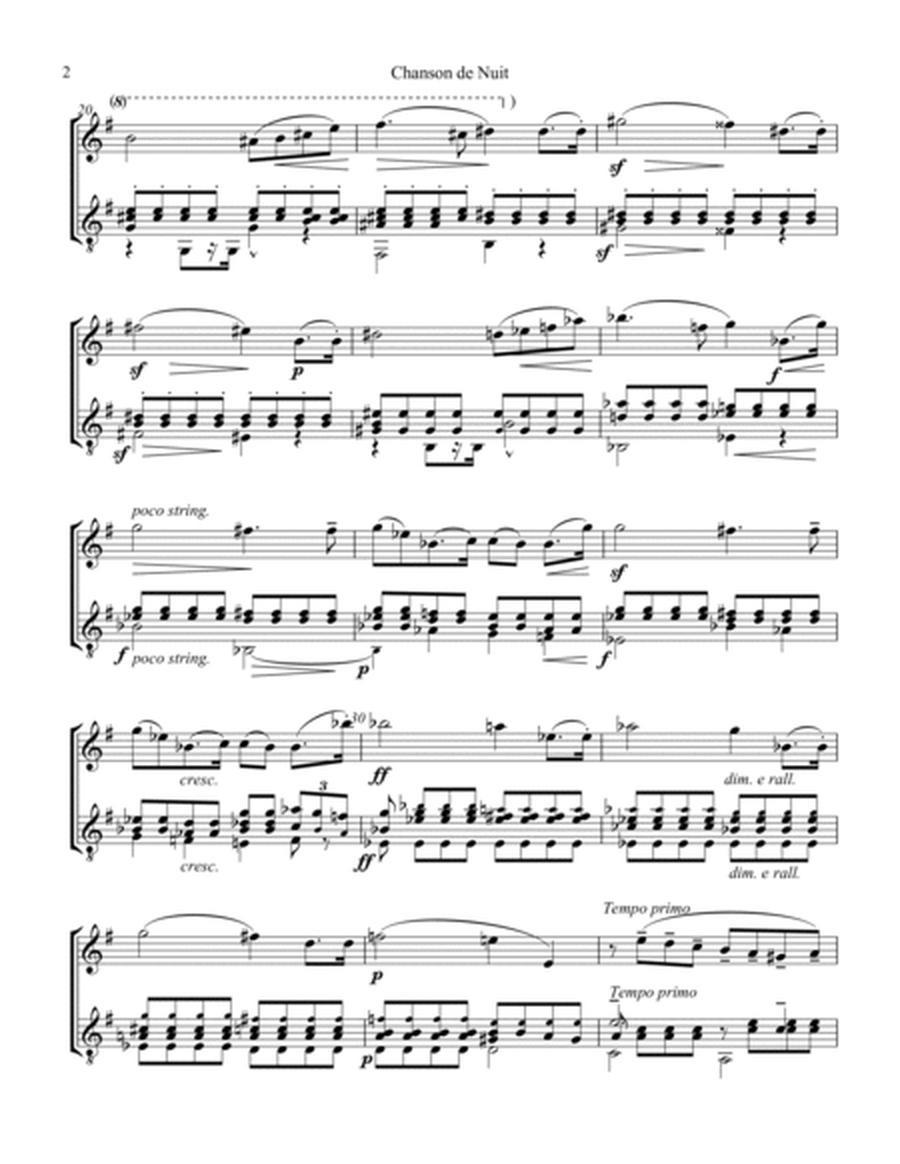 Chanson de Nuit and Chanson de Matin Op. 15 for flute and guitar image number null