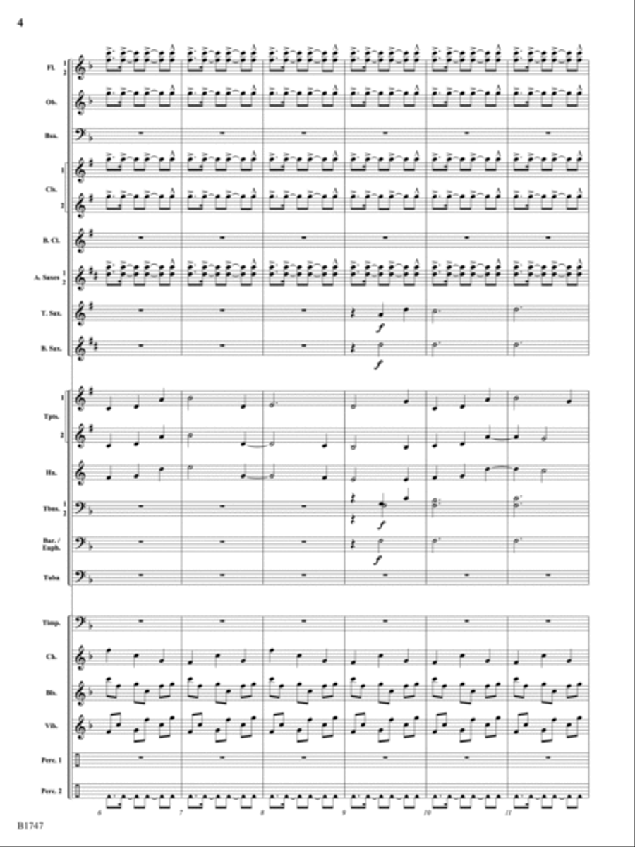 Boom and Bust: Score Concert Band scores gallery preview page 4