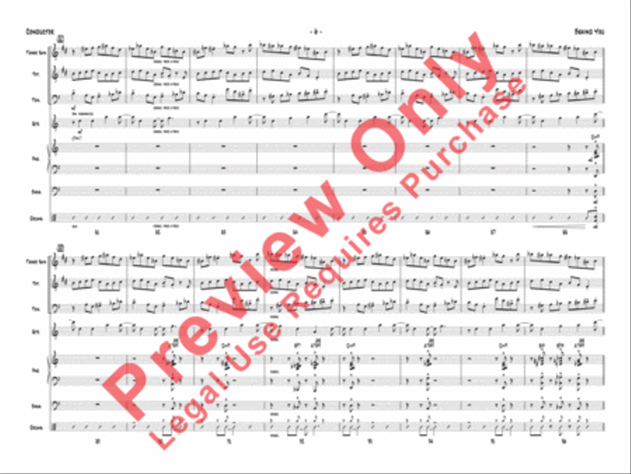 Behind You Jazz Ensemble scores gallery preview page 7