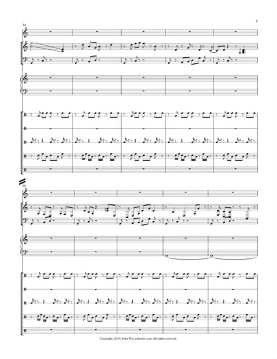 Opus 72 - Return of ProX by John Trie Small Ensemble scores gallery preview page 5