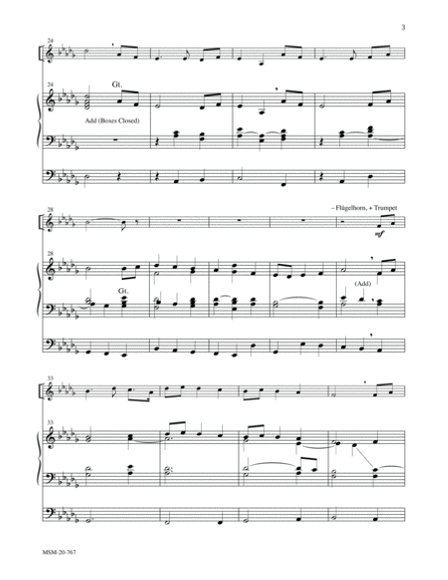 Festival Prelude on Thaxted for Trumpet and Organ (Downloadable)
