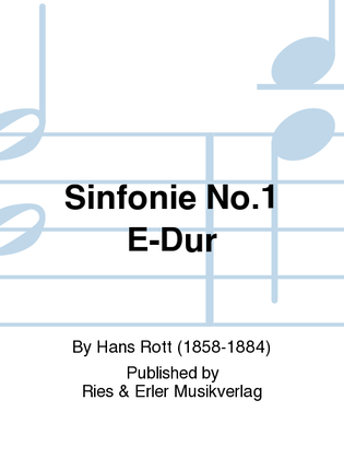Book cover for Sinfonie No. 1 E-Dur