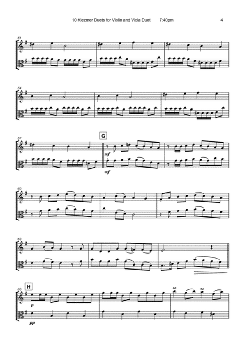 10 Klezmer Duets for Violin and Viola
