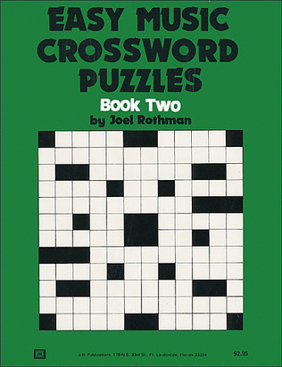 Book cover for Easy Music Crossword Puzzles Book 2