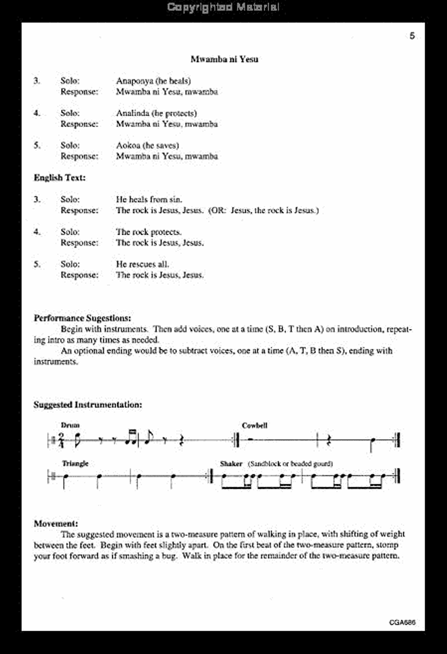 Four African Hymns Choir scores gallery preview page 5