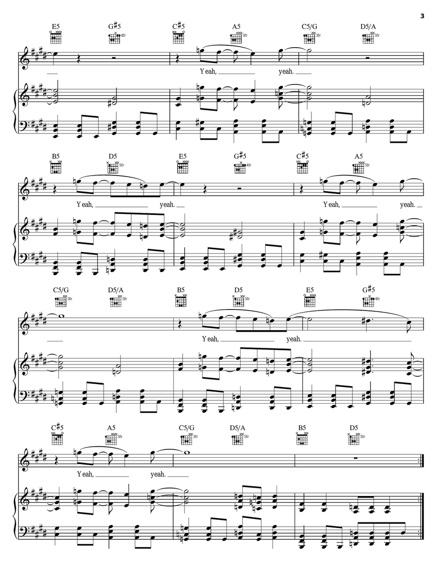 Lithium Lithium Piano, Vocal, Guitar scores gallery preview page 3