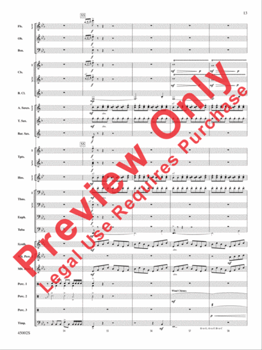 Winds of Change Concert Band scores gallery preview page 49