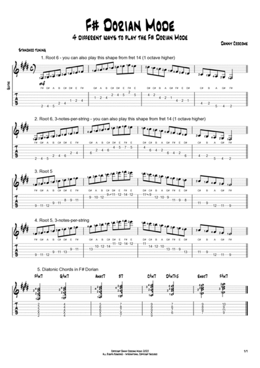 The Modes of E Major (Scales for Guitarists)