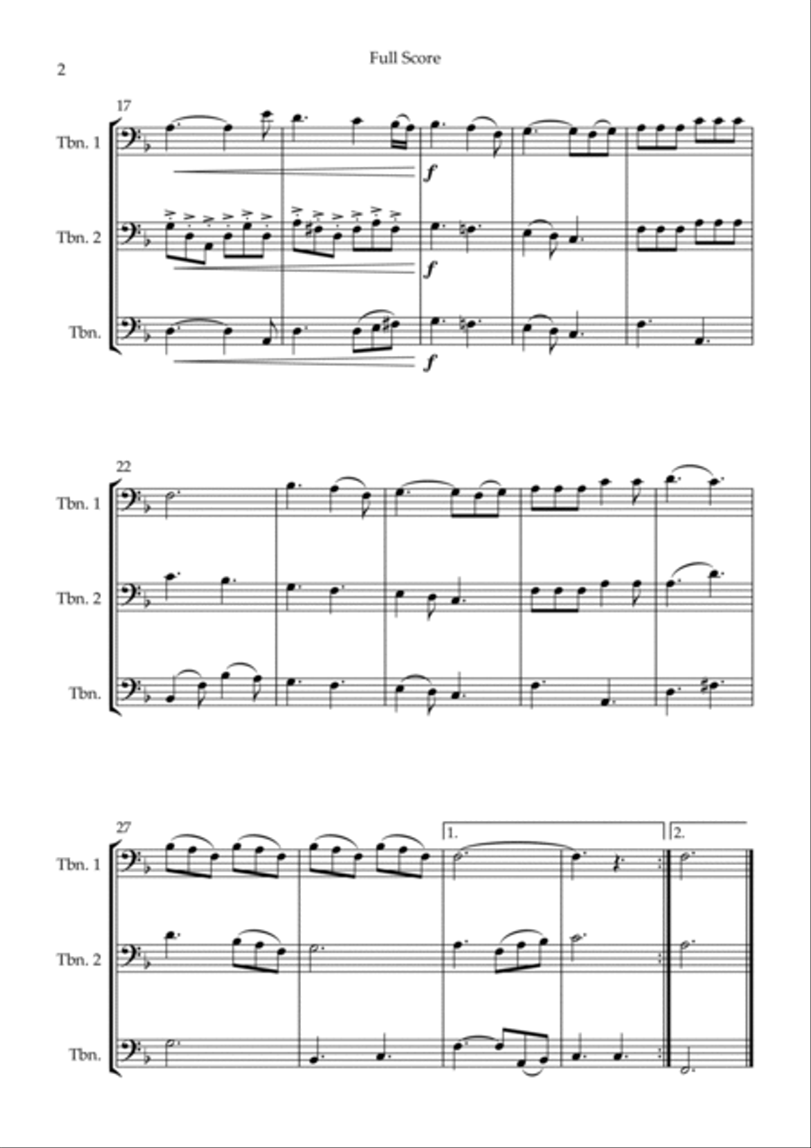 He Is Exalted Brass Ensemble scores gallery preview page 2