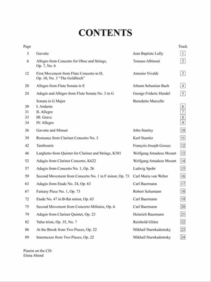 Solos for the Clarinet Player Clarinet Solo scores gallery preview page 3