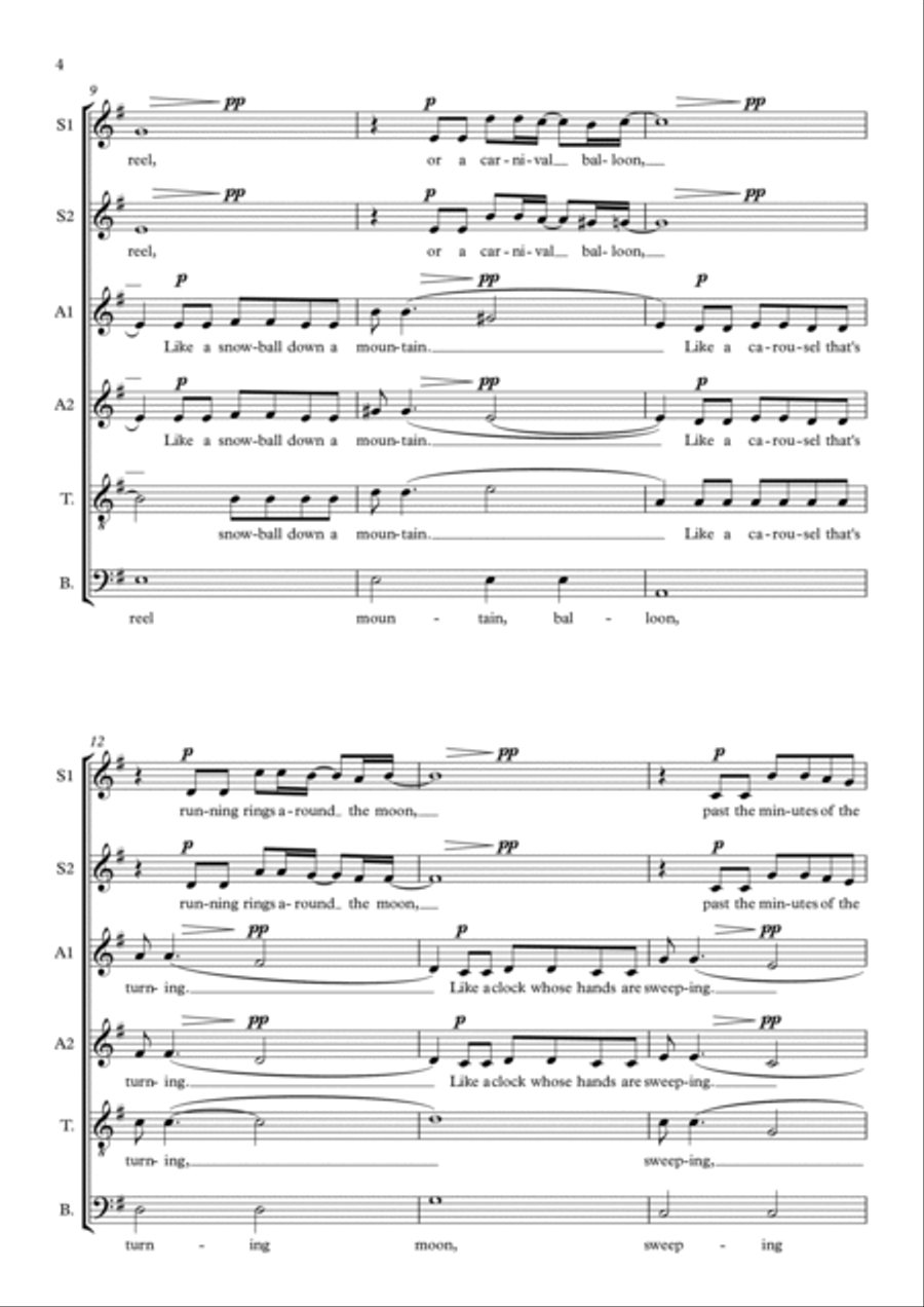The Windmills Of Your Mind 4-Part scores gallery preview page 4