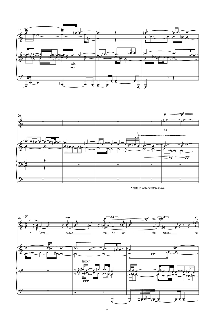 Upon the cloudy night Upon the cloudy night Piano, Vocal scores gallery preview page 3