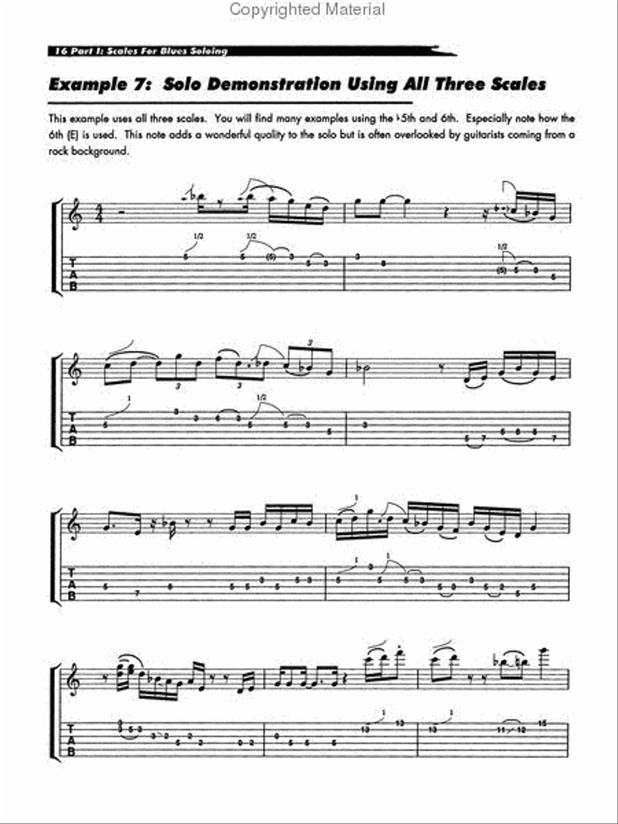 Playin' The Blues - Book/CD Electric Guitar scores gallery preview page 6