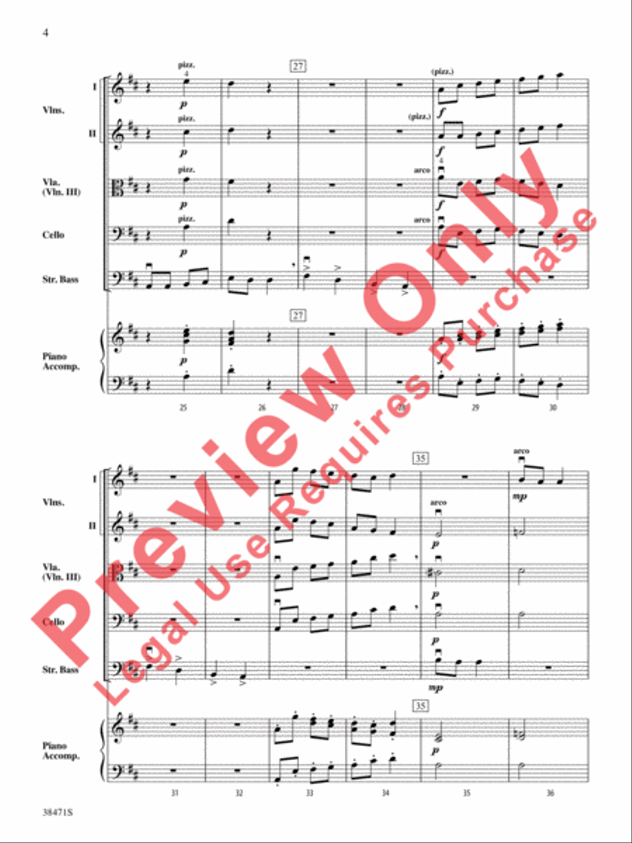 Can Can Basses String Orchestra scores gallery preview page 5