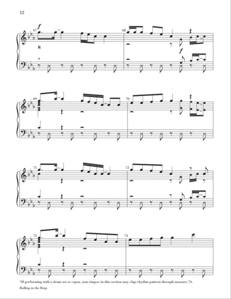 Rolling in the Deep Rolling in the Deep 2-Octaves scores gallery preview page 13