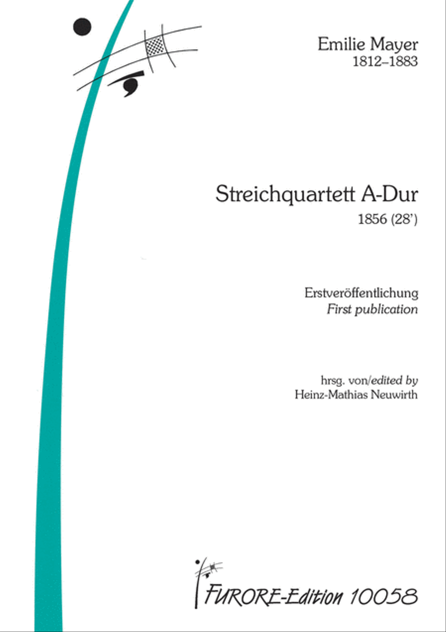 Streichquartett A-Dur Streichquartett A-Dur String Quartet scores gallery preview page 1