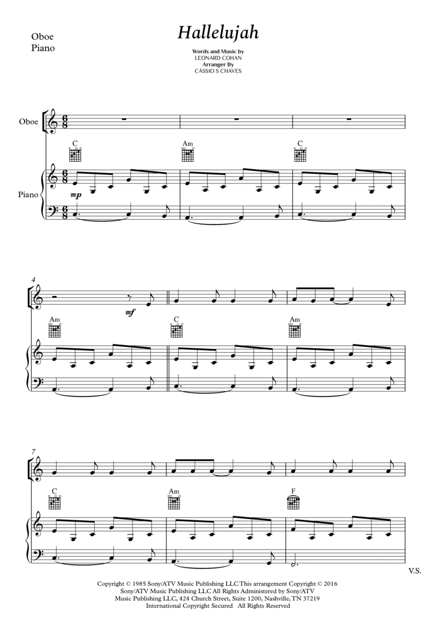 Hallelujah Small Ensemble scores gallery preview page 1