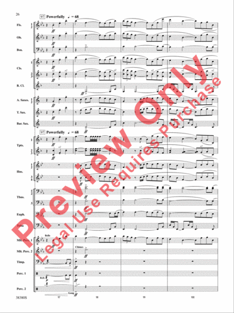 And In the End It Was Earth Concert Band scores gallery preview page 27