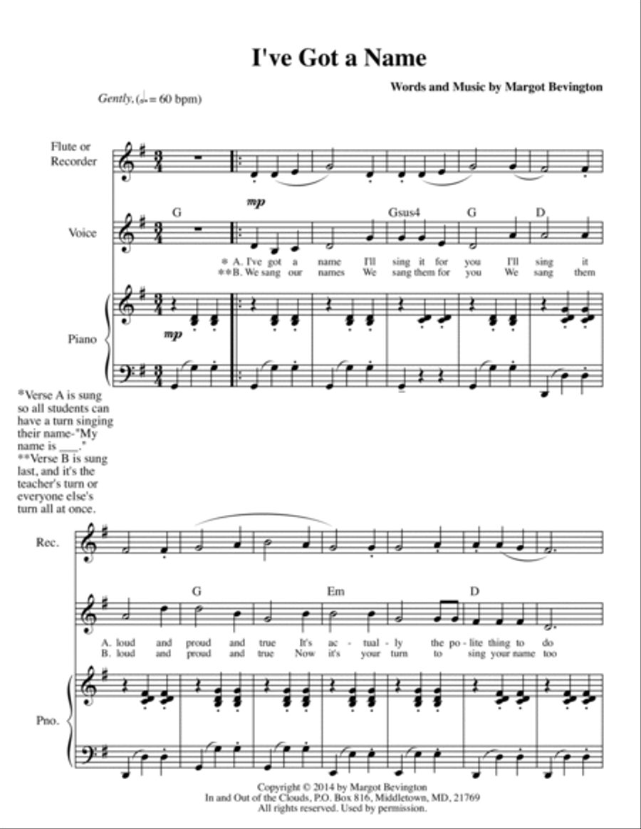 I've Got a Name Small Ensemble scores gallery preview page 2