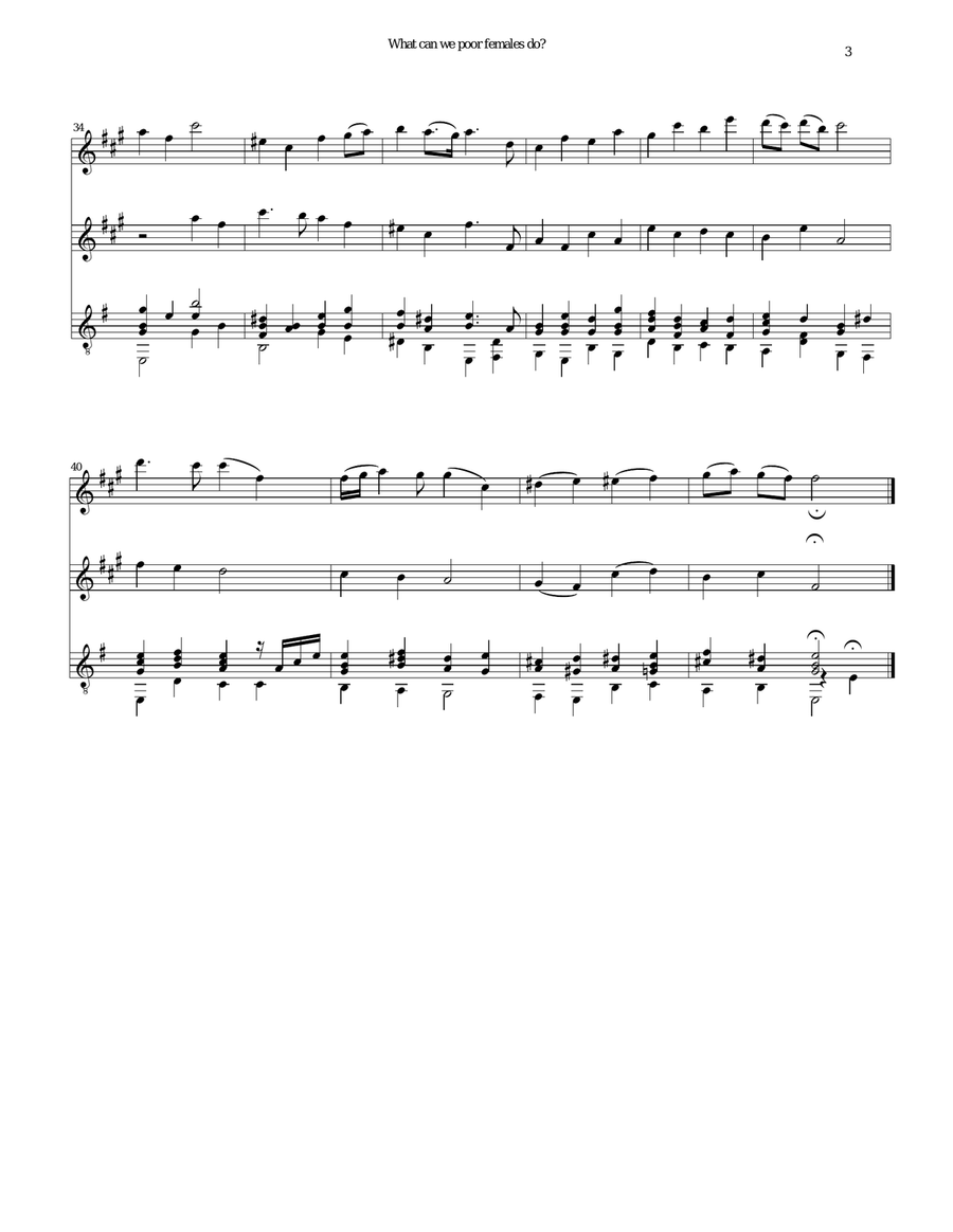 What can we poor females do for 2 clarinets and guitar Clarinet Duet scores gallery preview page 6