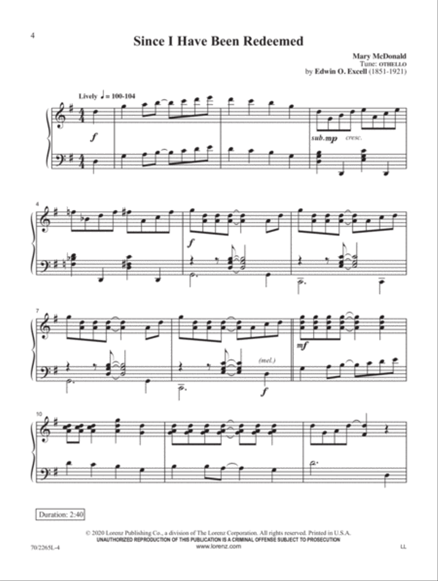 Wonderful Hymns of Life Wonderful Hymns of Life Piano Solo scores gallery preview page 2