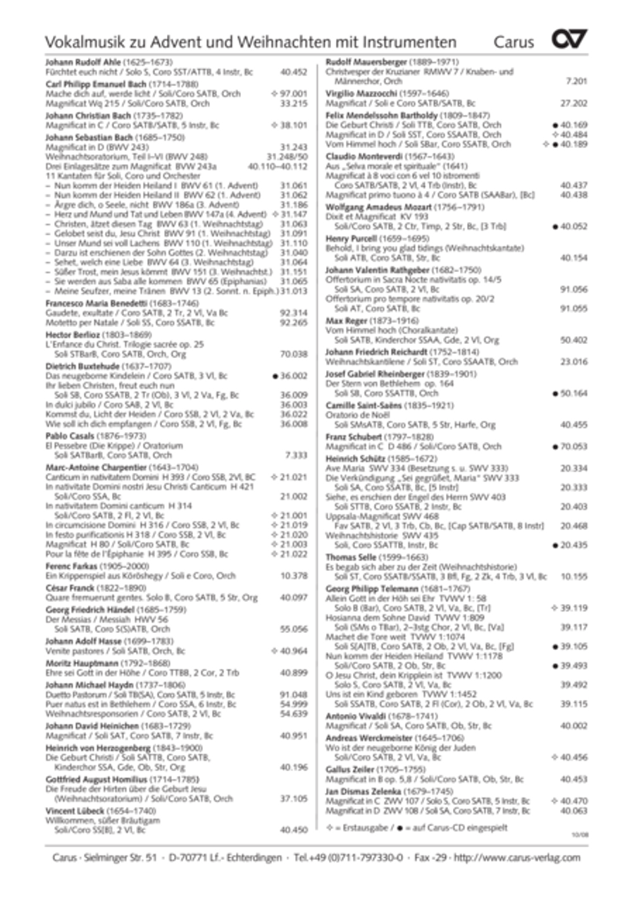 Missa de nativitate Domini 4-Part scores gallery preview page 21