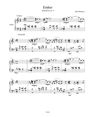 Ember (Meditation no. 9 for Solo Piano)
