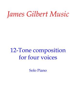 12-Tone Composition for 4 Voices