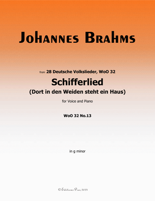 Schifferlied, by Brahms, in g minor