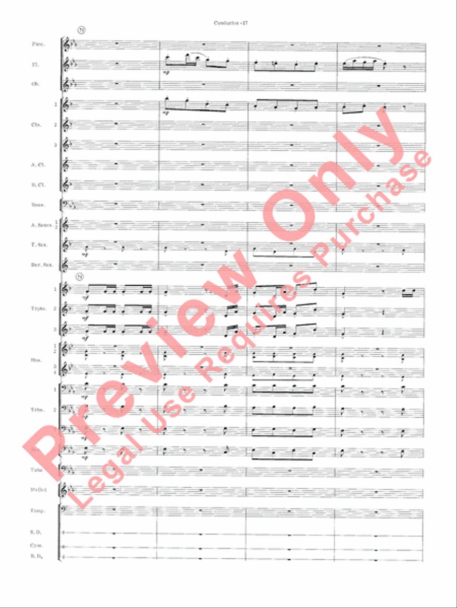 Carmen Suite Concert Band scores gallery preview page 19