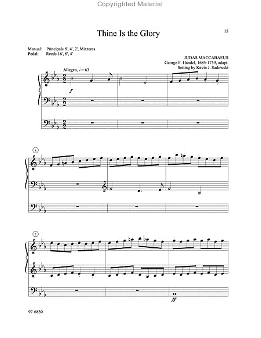 Twelve Hymn Preludes Organ scores gallery preview page 6