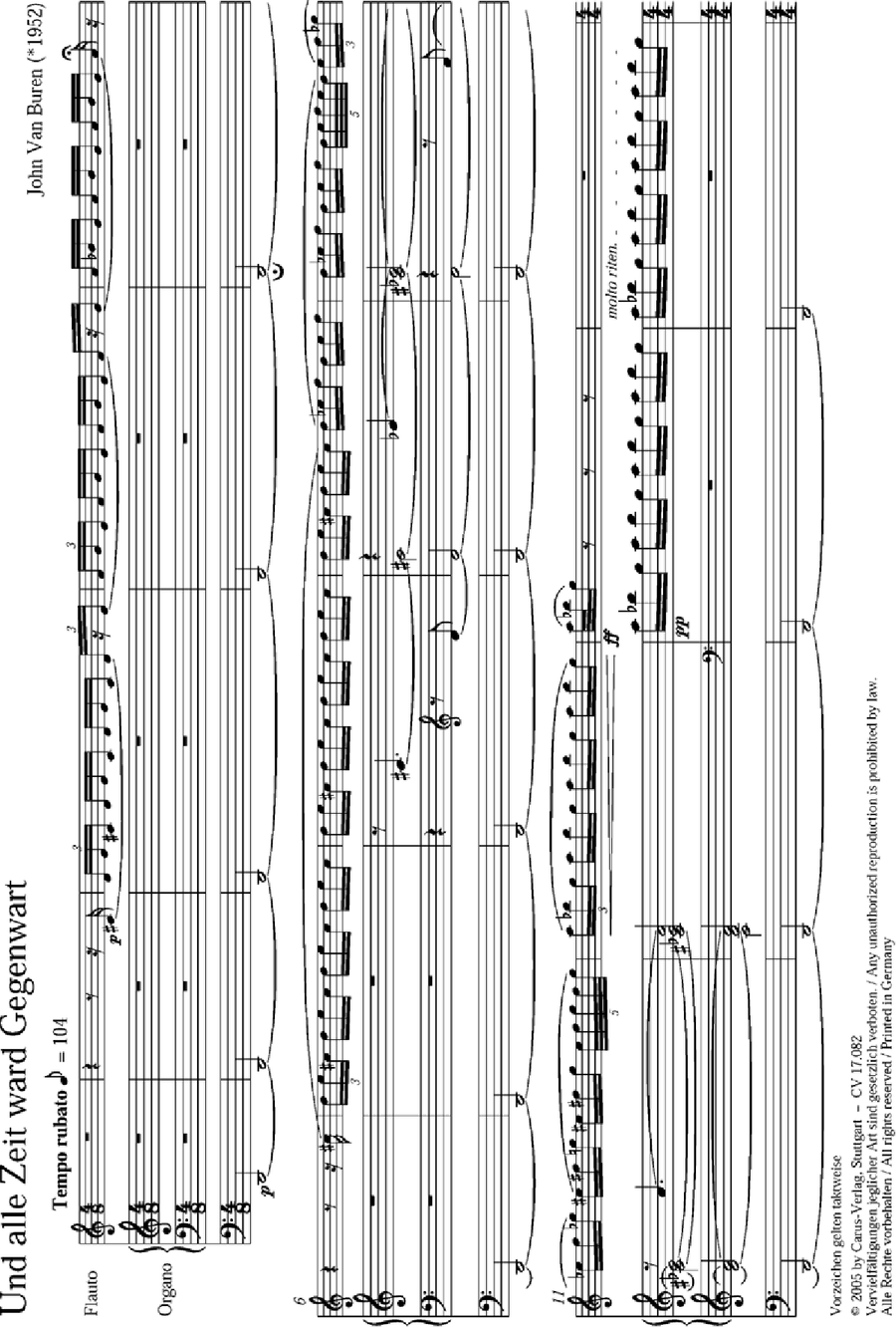Und alle Zeit ward Gegenwart