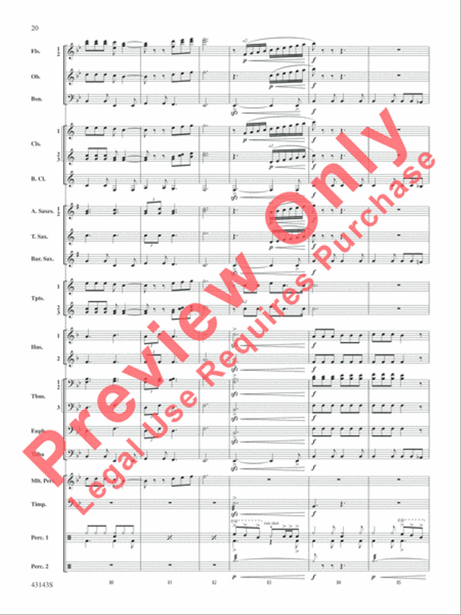 Rocky on Broadway Rocky on Broadway Concert Band scores gallery preview page 21