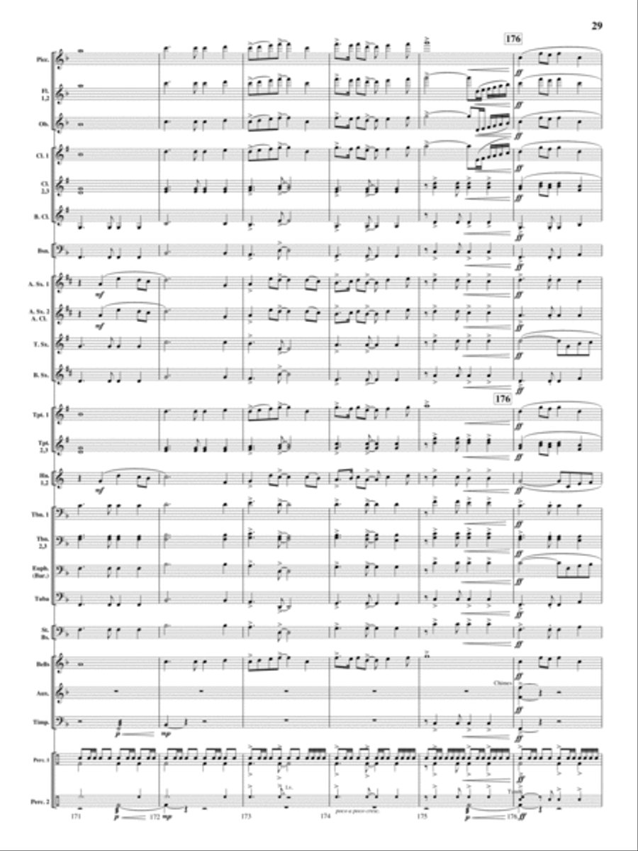 On Wings of Magic Concert Band scores gallery preview page 28