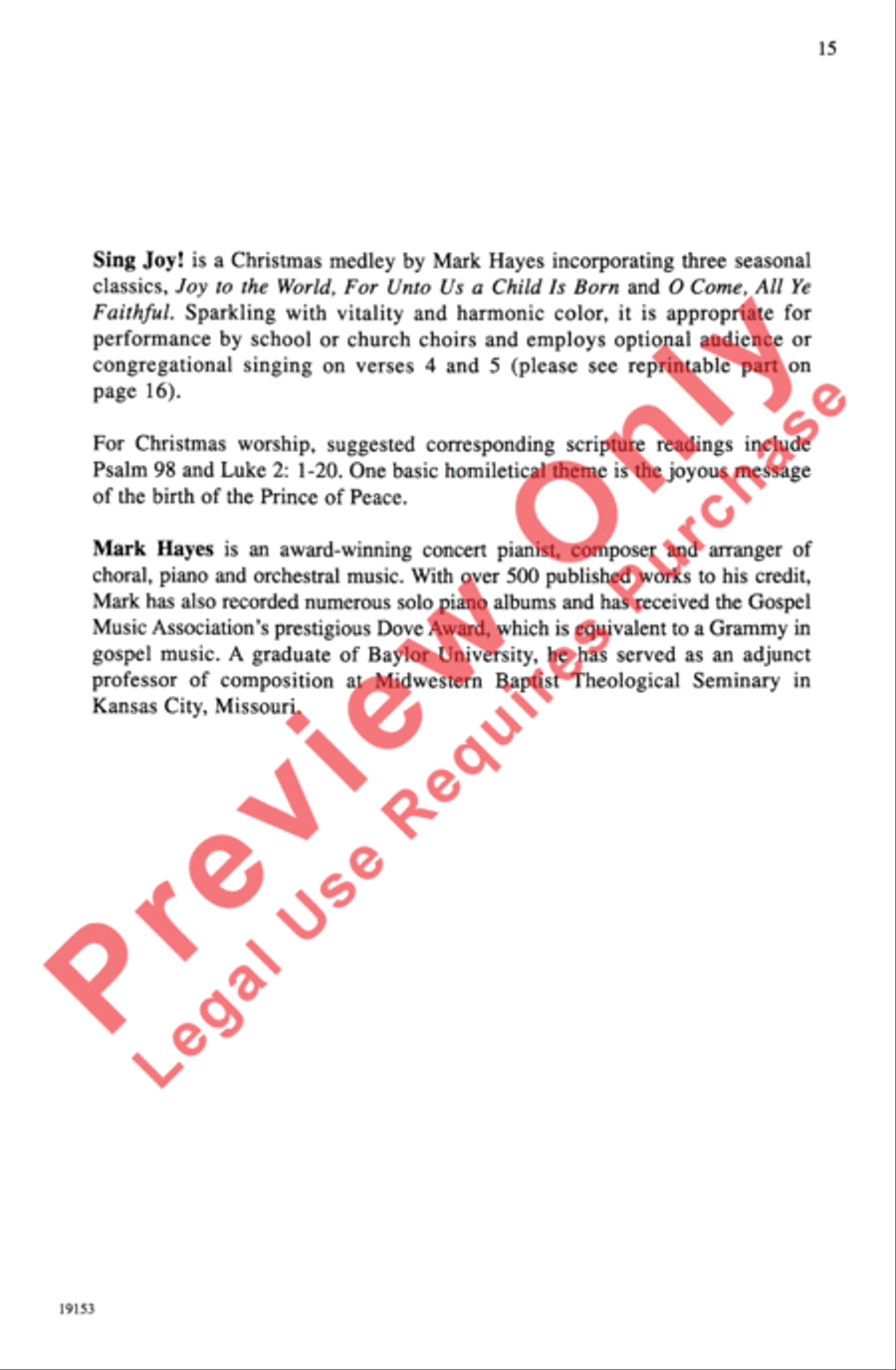 Sing Joy! Sing Joy! 2-Part scores gallery preview page 15