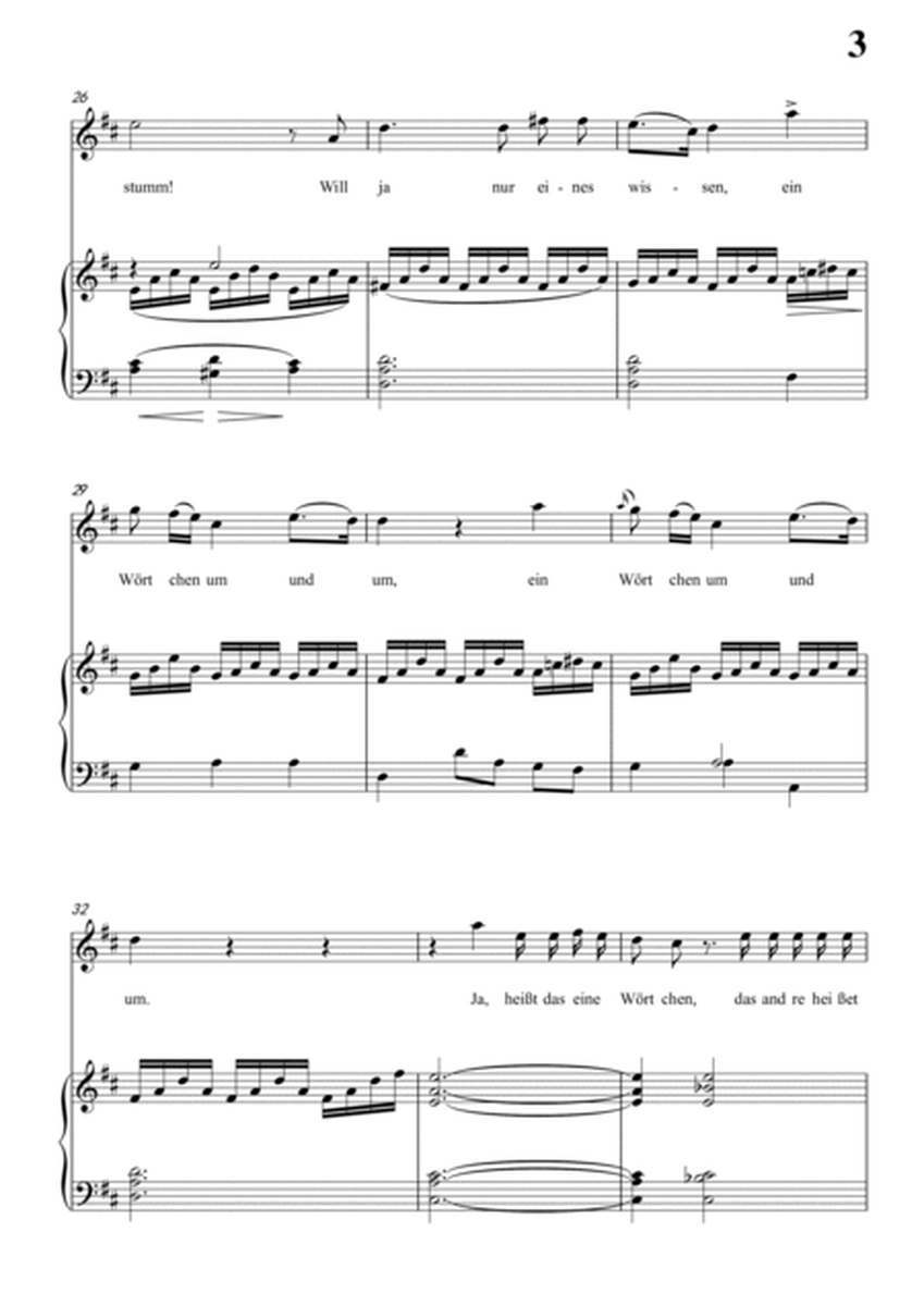 Schubert-Der Neugierige,from 'Die Schöne Müllerin',Op.25 No.6 in D for Vocal and Piano