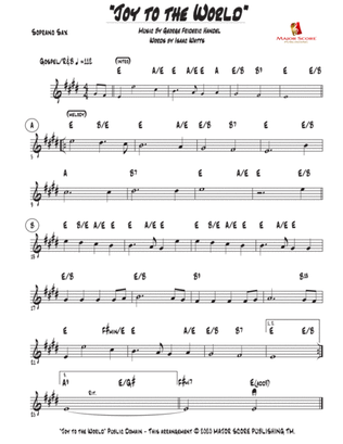 Joy to the World - Soprano Sax & Piano (D Major)