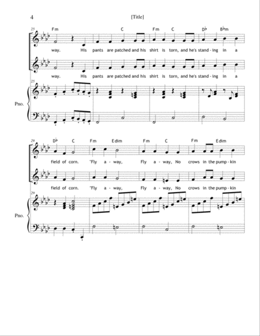 The Old Scarecrow SA scores gallery preview page 4
