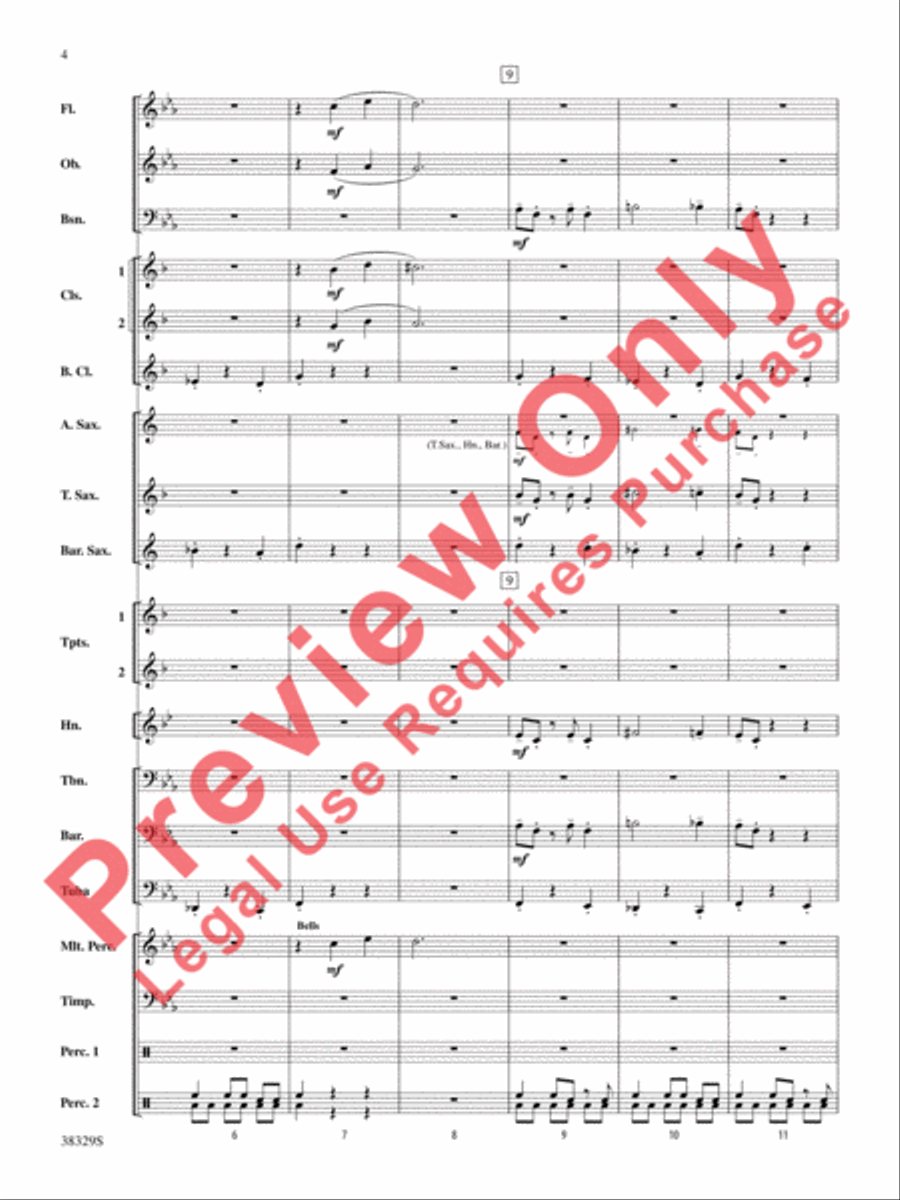 The Chase The Chase Concert Band scores gallery preview page 4