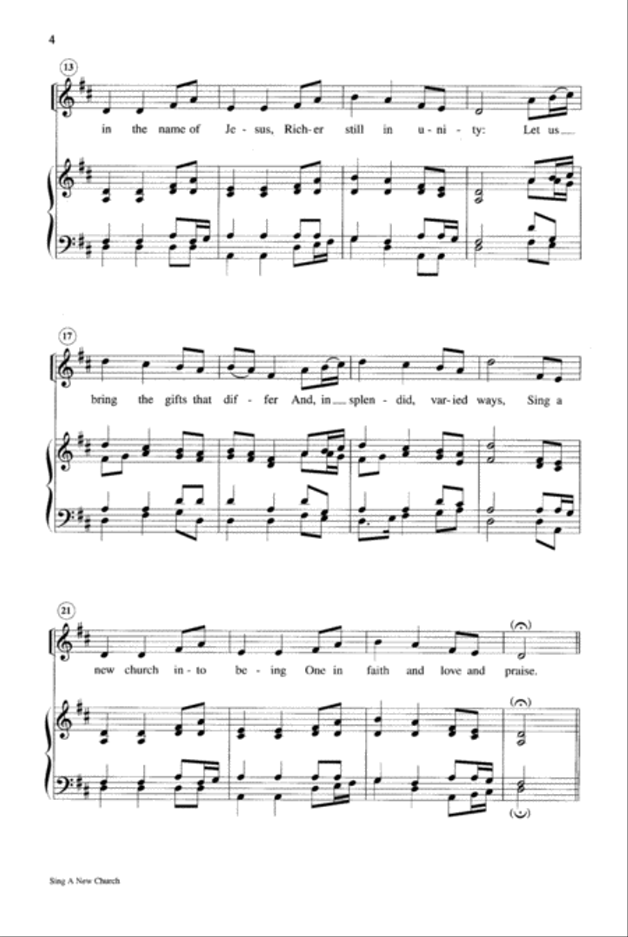 Sing a New Church 4-Part scores gallery preview page 3